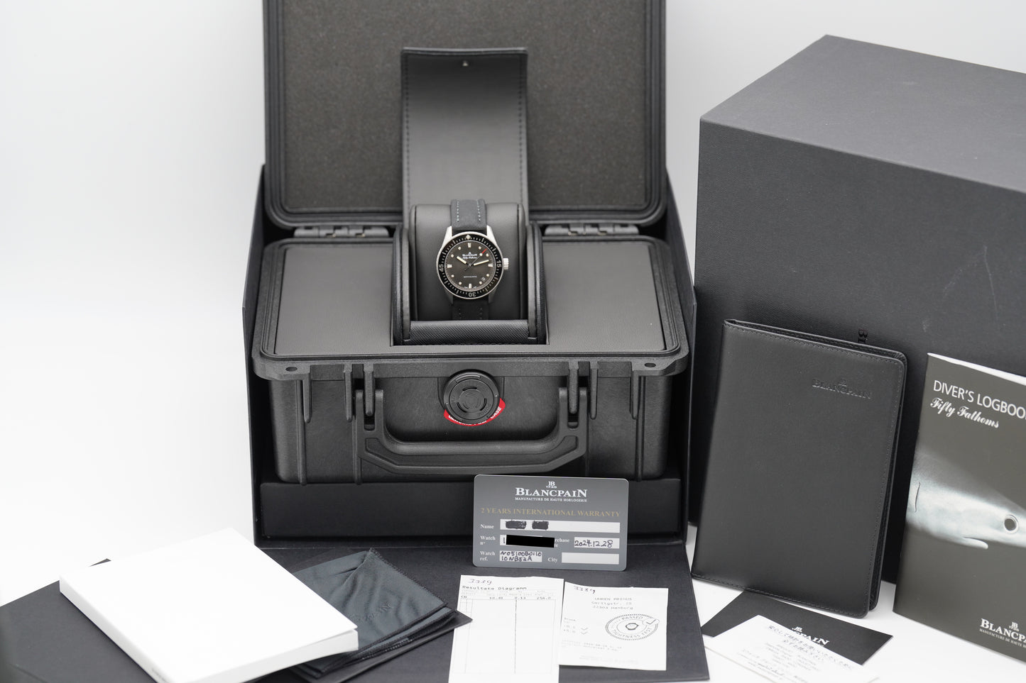 Blancpain Fifty Fathoms Bathyscaphe 5100B-1110-B52A Grau Full-Set 2021