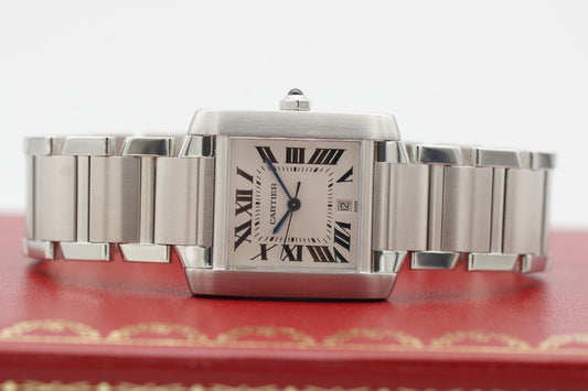 Cartier Tank Française W51002Q3 Silber Box
