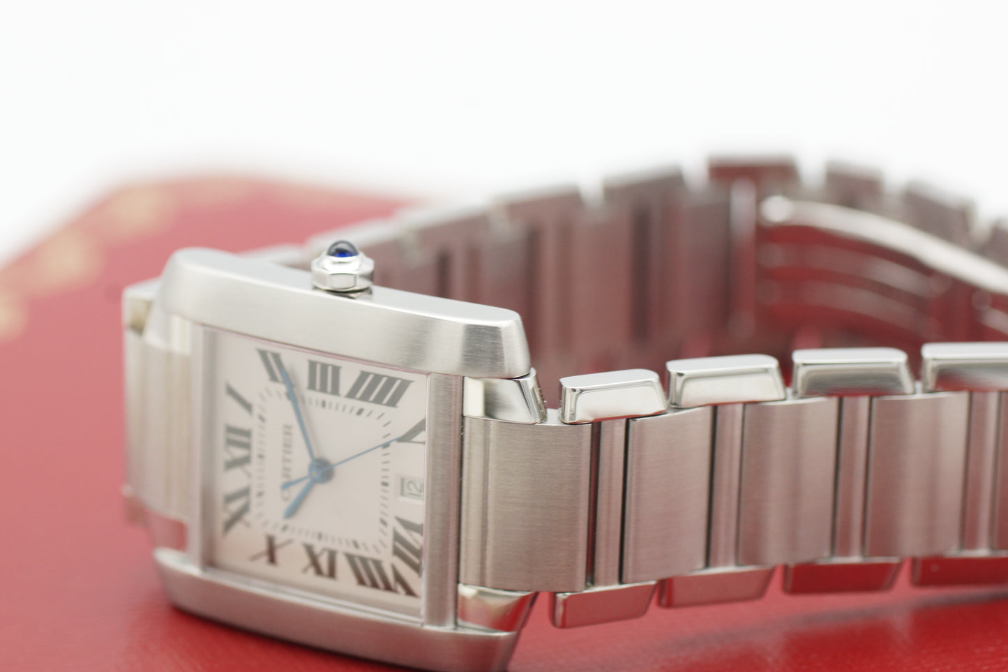 Cartier Tank Française W51002Q3 Silber Box
