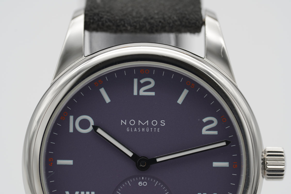 NOMOS Glashütte Club Campus Blue Purple 36 713 3 Bänder Full-Set 2023
