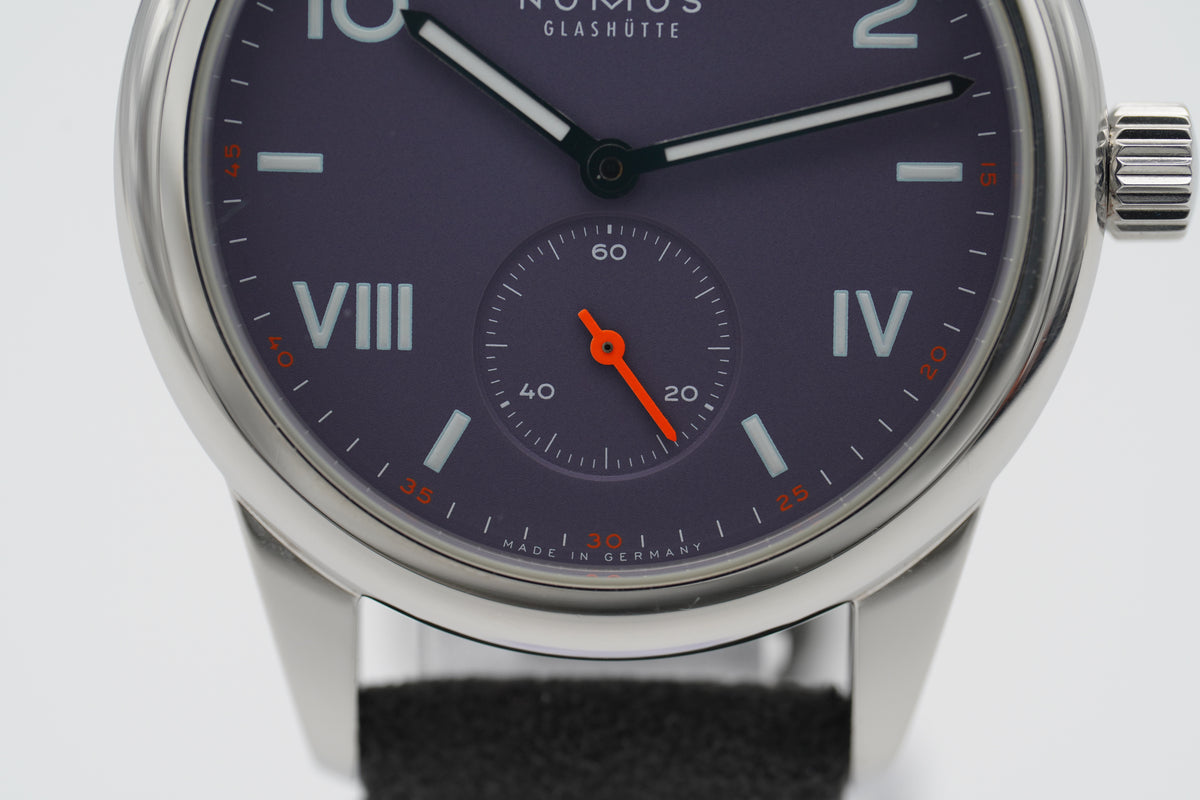 NOMOS Glashütte Club Campus Blue Purple 36 713 3 Bänder Full-Set 2023