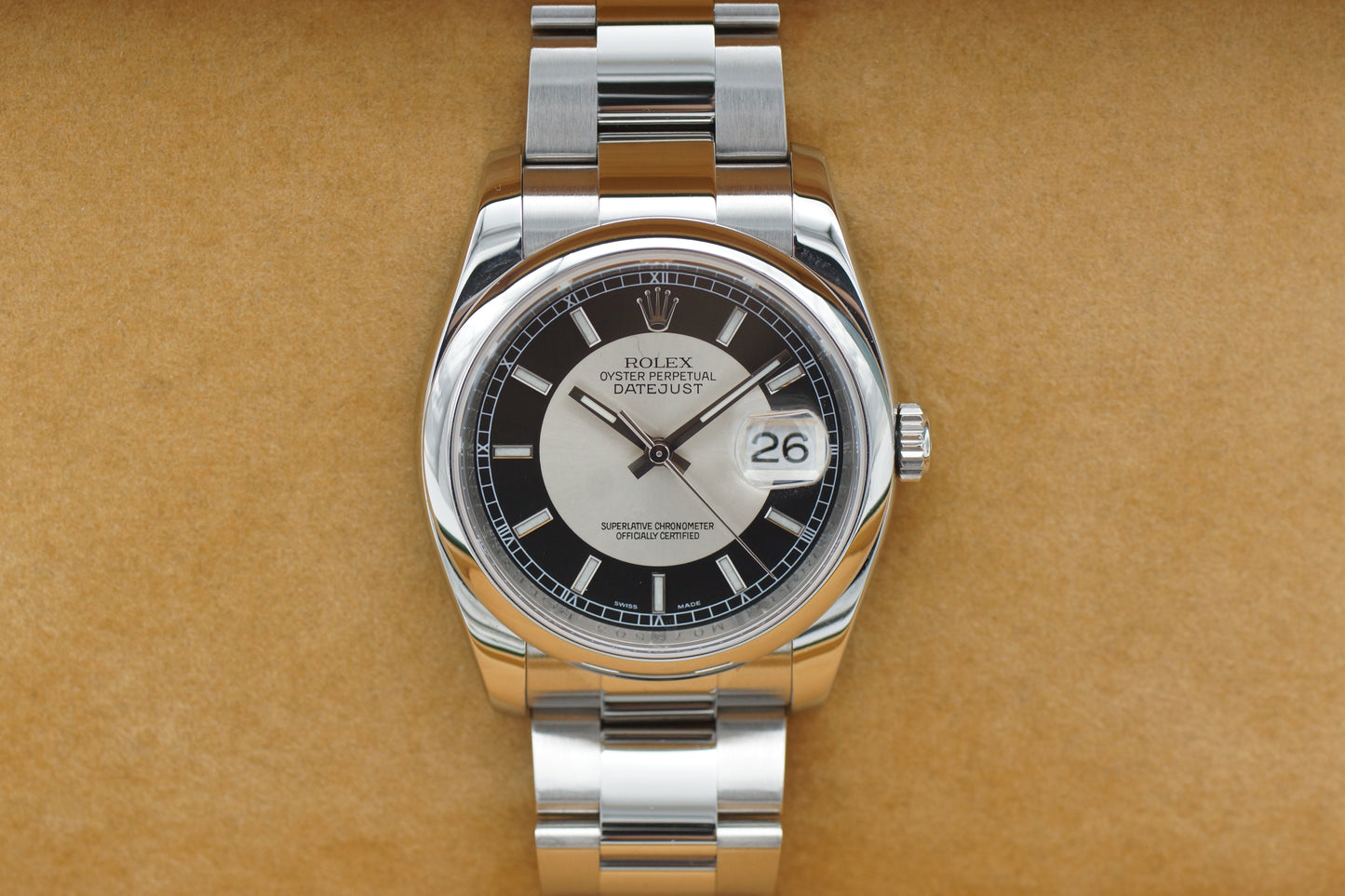 Rolex Datejust 36 Tuxedo 116200 Full-Set 2008