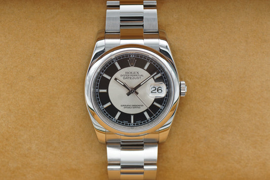 Rolex Datejust 36 Tuxedo 116200 Full-Set 2008