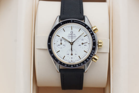 Omega Speedmaster Reduced Bicolor 175.0032 Weiß Box 1996