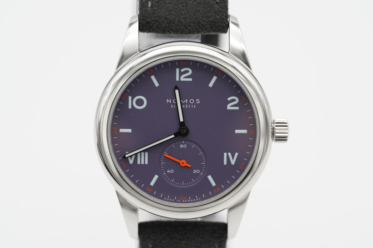 NOMOS Glashütte Club Campus Blue Purple 36 713 3 Bänder Full-Set 2023
