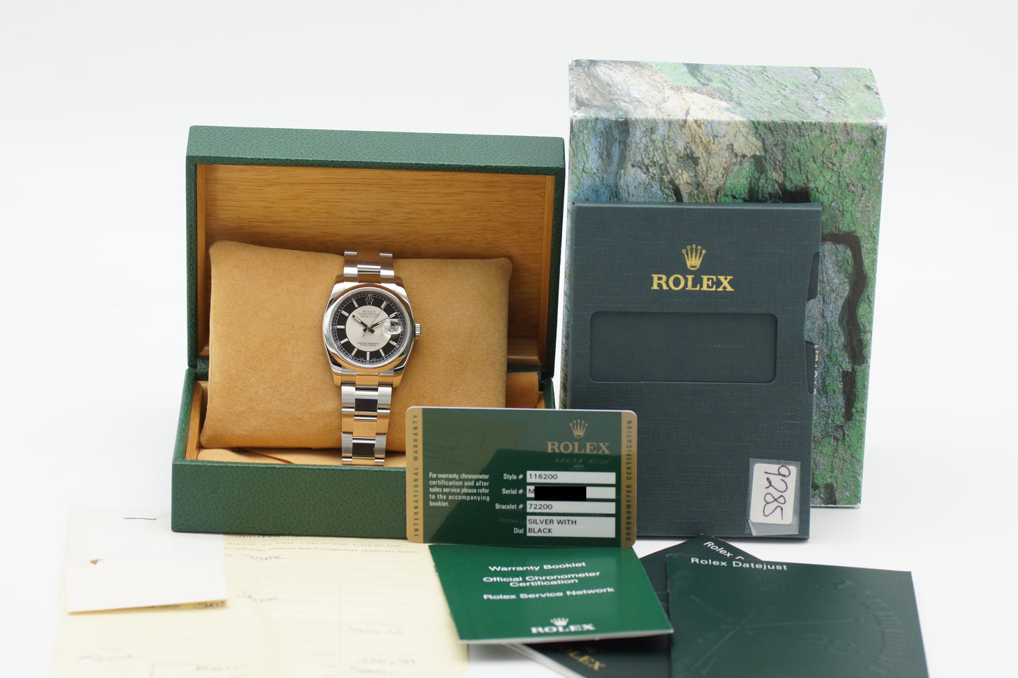 Rolex Datejust 36 Tuxedo 116200 Full-Set 2008