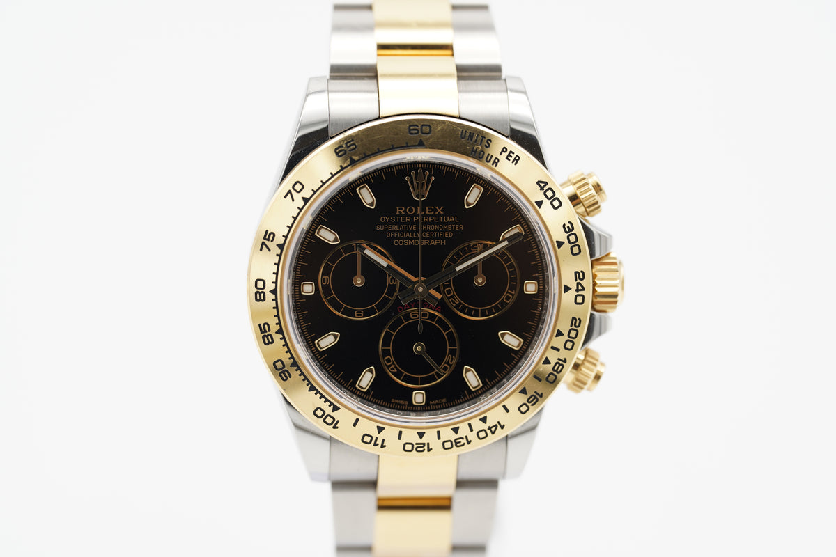 Rolex Cosmograph Daytona Schwarz 116503 Gelbgold Full-Set 2022 (LC100)