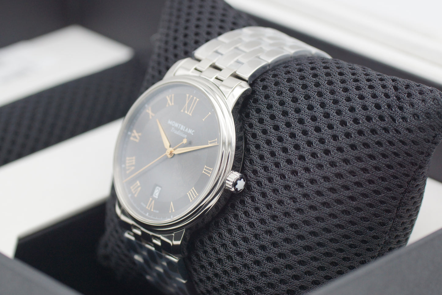 Montblanc Tradition Automatic Date Grau Full-Set 2025 NEU