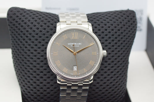 Montblanc Tradition Automatic Date Grau Full-Set 2025 NEU