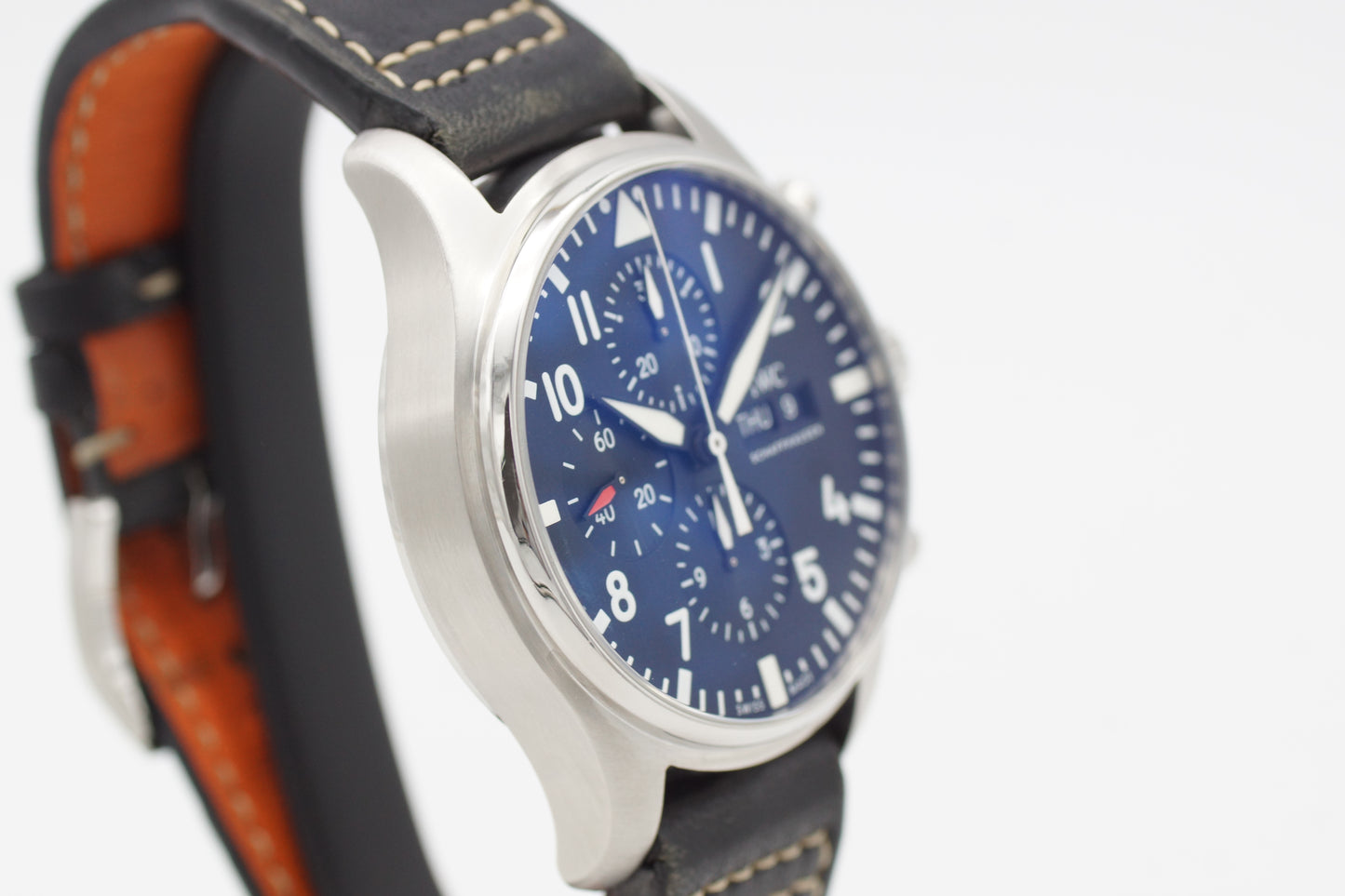 IWC Pilot Watch Chronograph Schwarz IW377709 Full-Set 2019