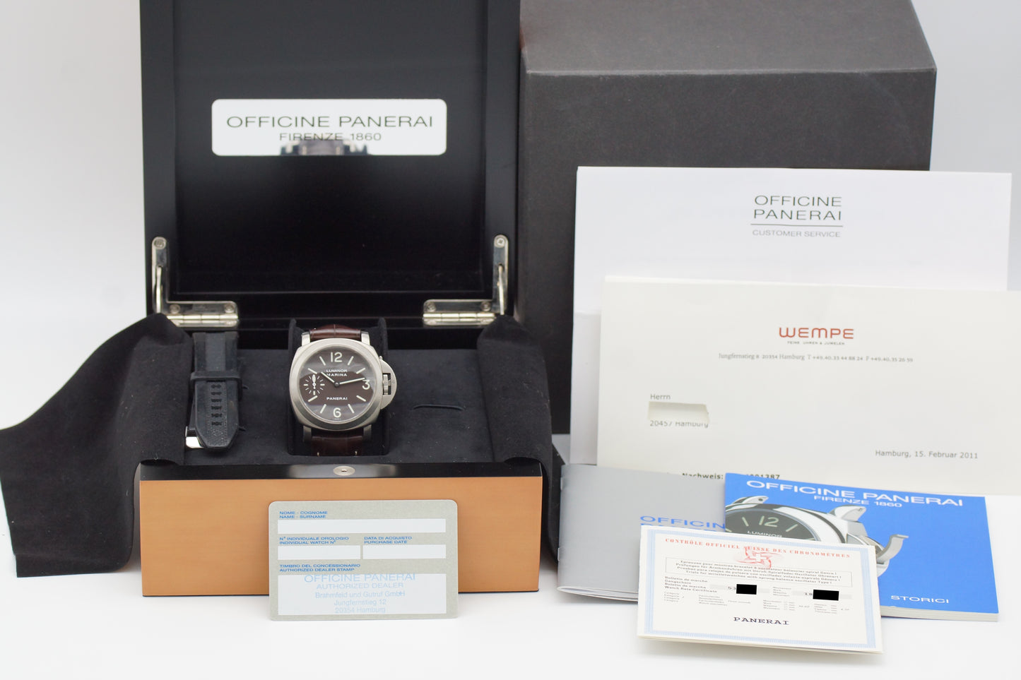 Panerai Luminor Marina Titan PAM00061 Braun Full-Set 2000