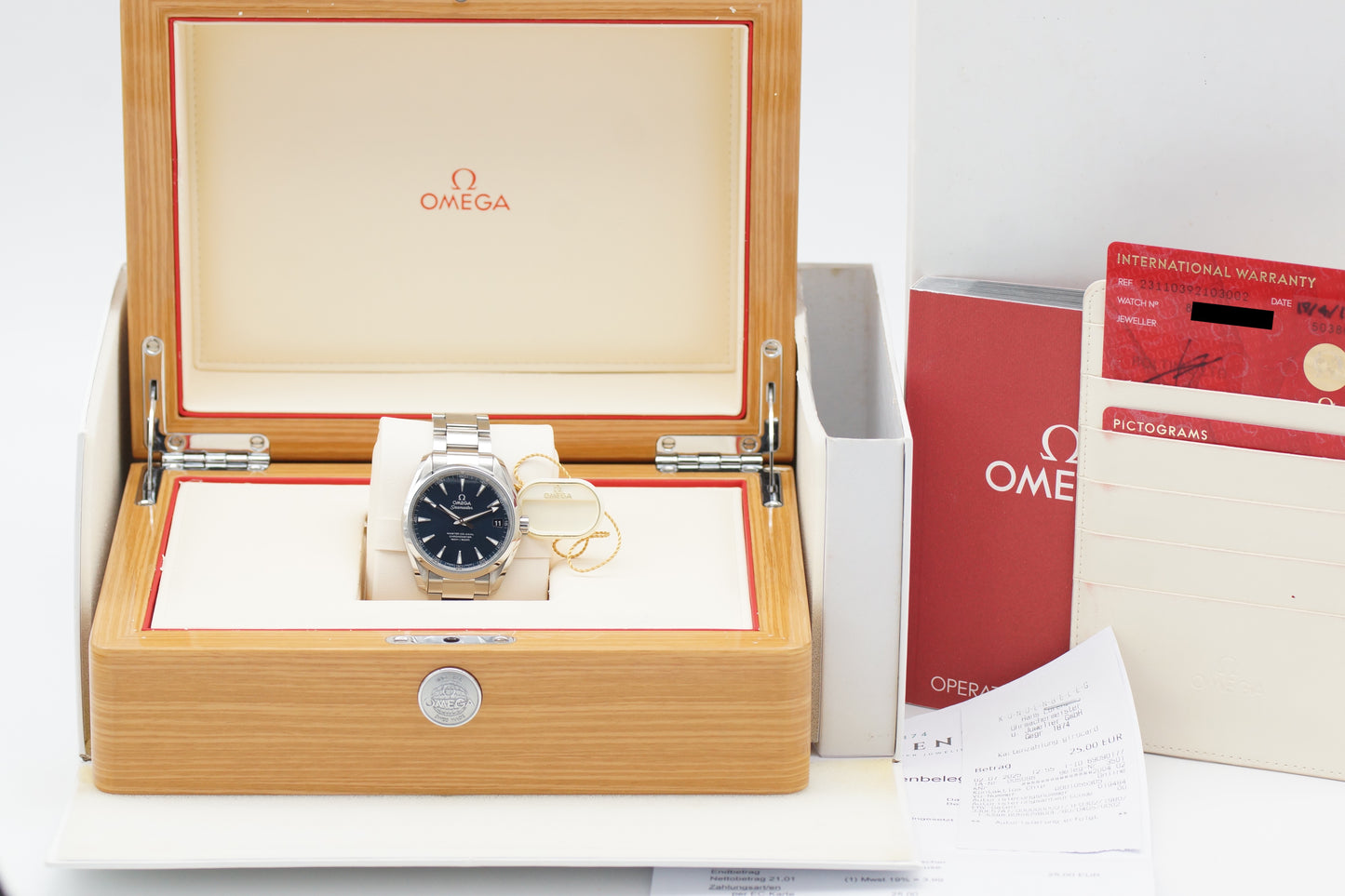 Omega Seamaster Aqua Terra Blau 231.10.39.21.03.002 Full-Set 2018