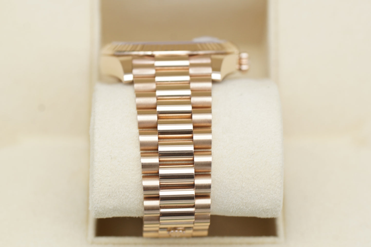 Rolex Day-Date 40 Roségold 228235 Olive Full-Set 2018