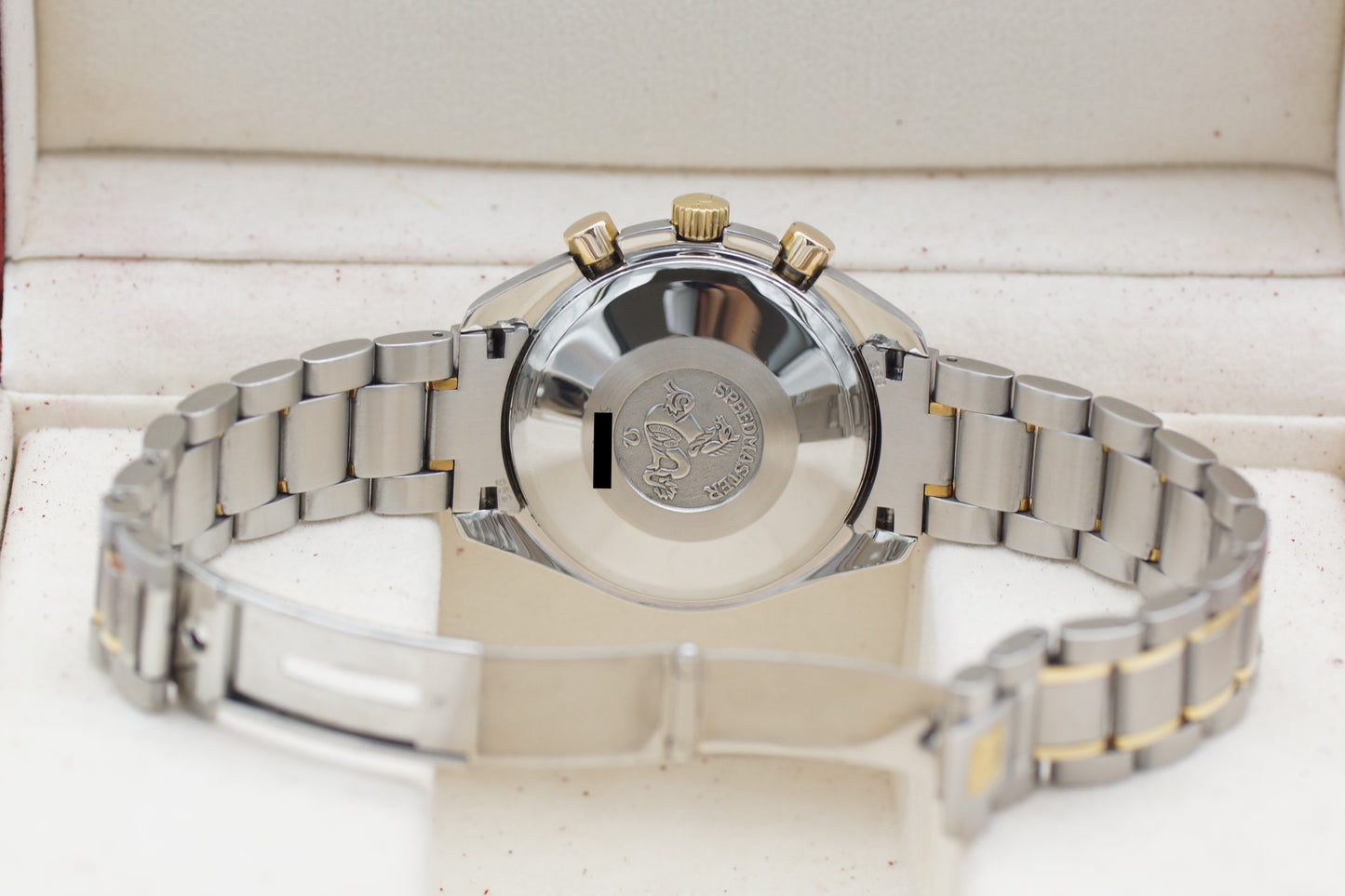 Omega Speedmaster Date Bicolor 3313.33 Weiß 1997 Full-Set