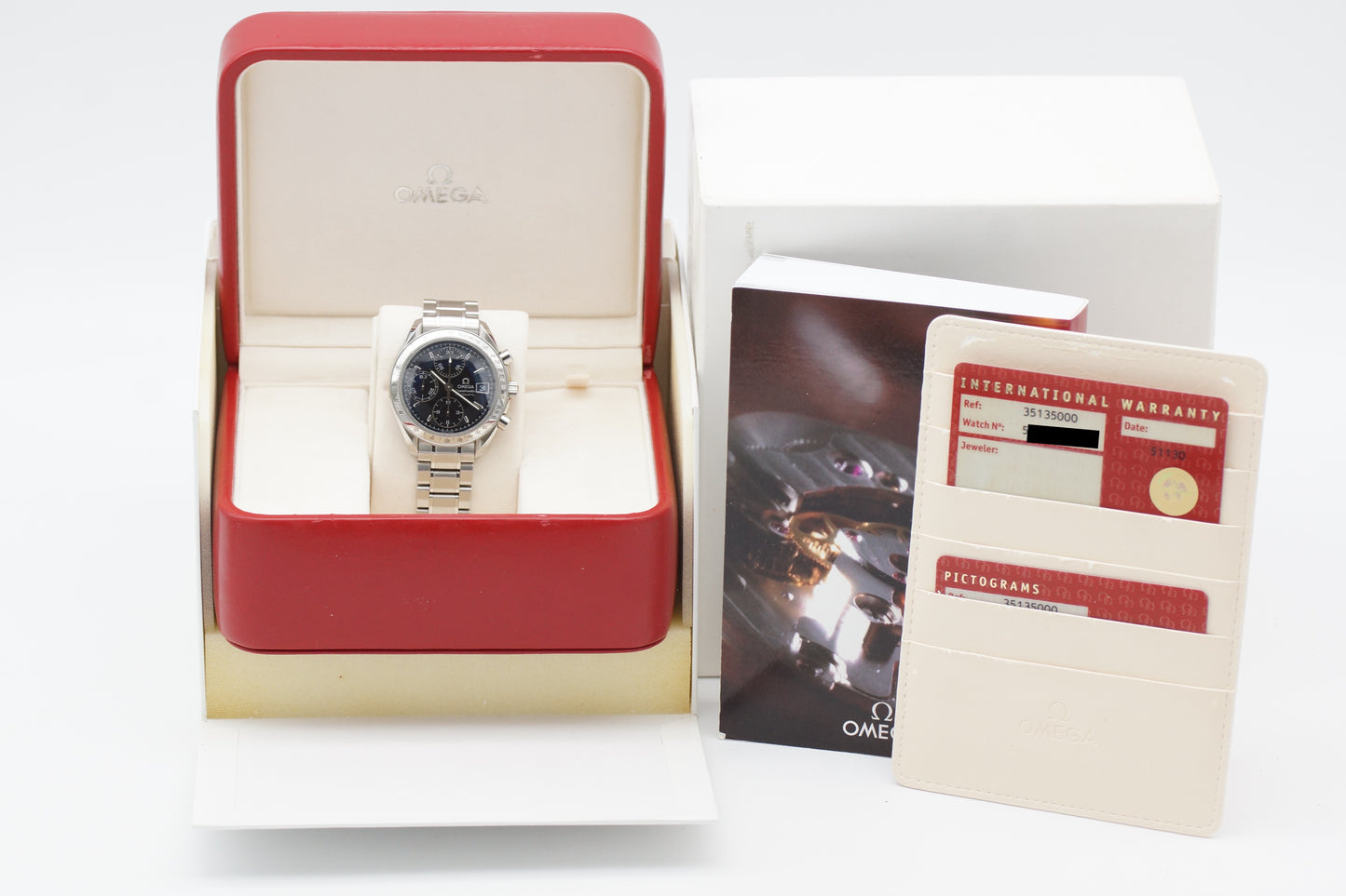 Omega Speedmaster Date 3513.50 Schwarz Full-Set 2005