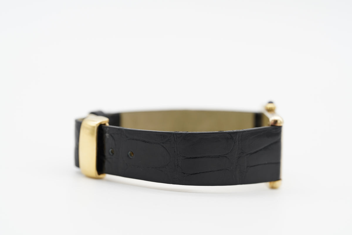 Cartier Tank Vermeil Vergoldet 590005 Papiere 1994