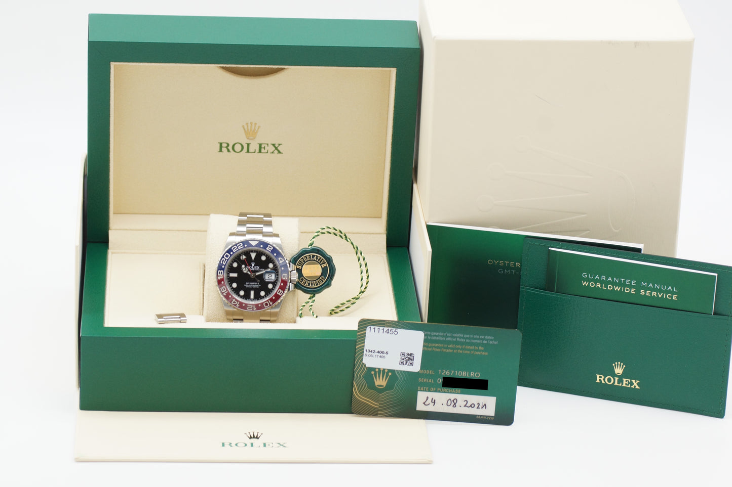 Rolex GMT-Master II Pepsi 126710BLRO Full-Set 2021
