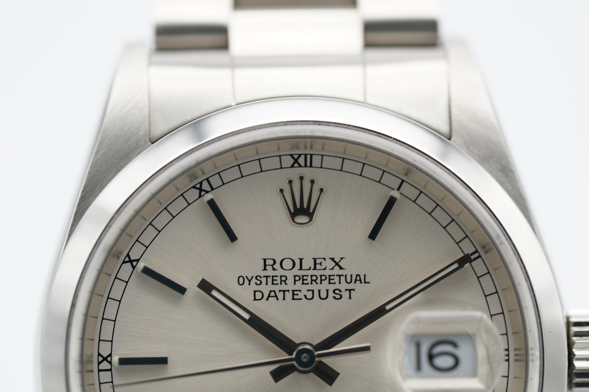 Rolex Datejust 36 Silber 16200 2000