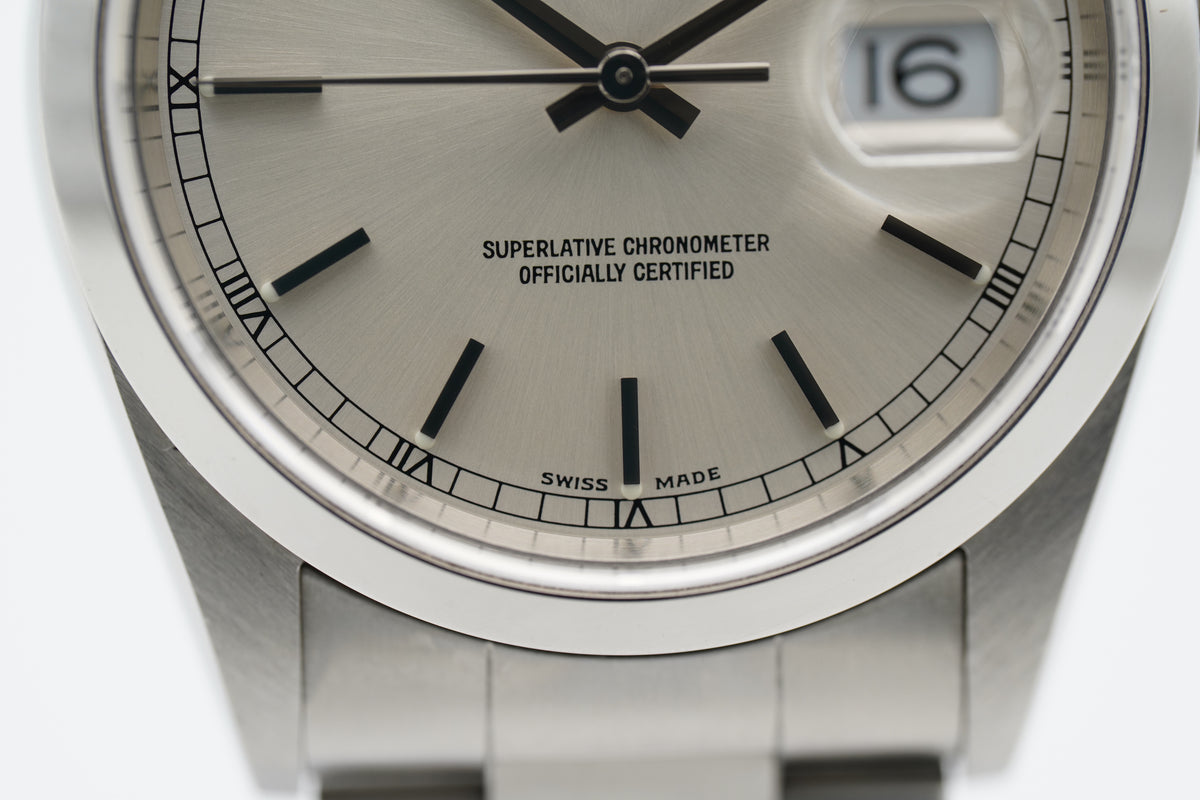 Rolex Datejust 36 Silber 16200 2000