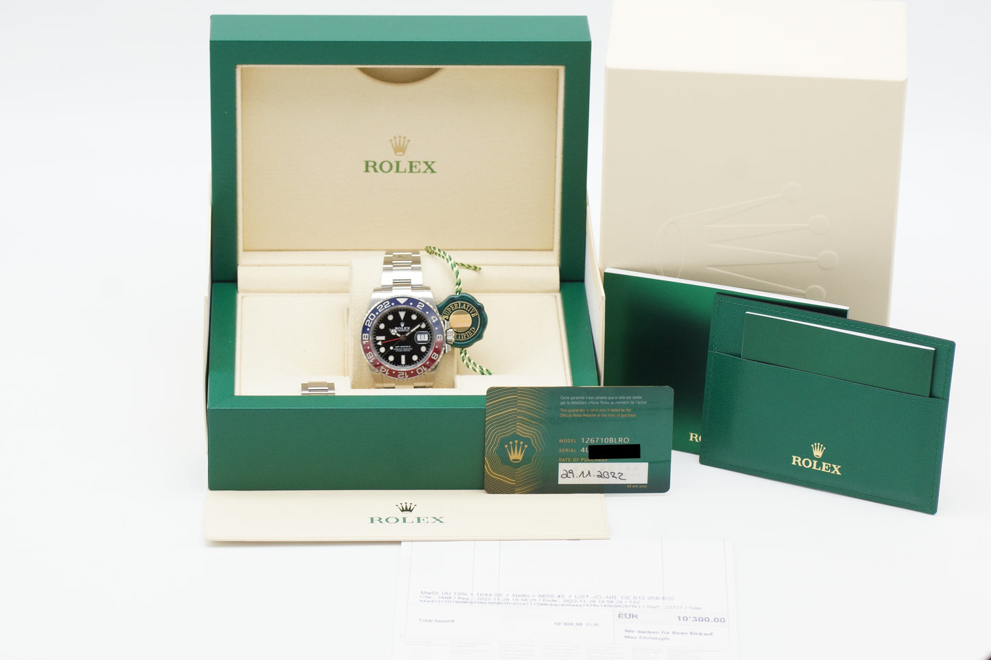 Rolex GMT-Master II Pepsi 126710BLRO Full-Set 2022 (LC100)