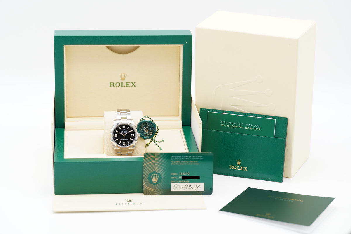 Rolex Explorer 36 124270 Full-Set 2021