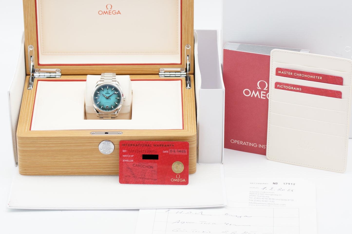 Omega Seamaster Aqua Terra 220.10.41.21.03.006 Türkis Full-Set 2025