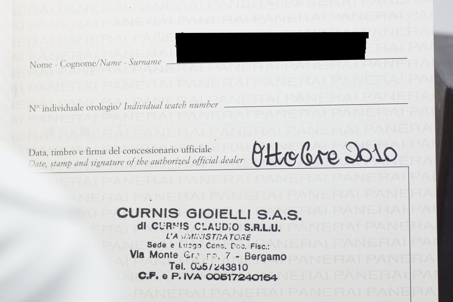 Panerai Luminor 1950 8 Days GMT PAM00289 Gold Full-Set 2010