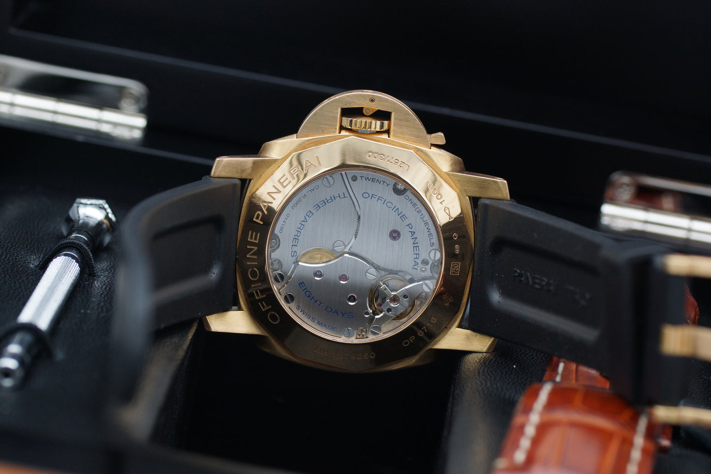 Panerai Luminor 1950 8 Days GMT PAM00289 Gold Full-Set 2010