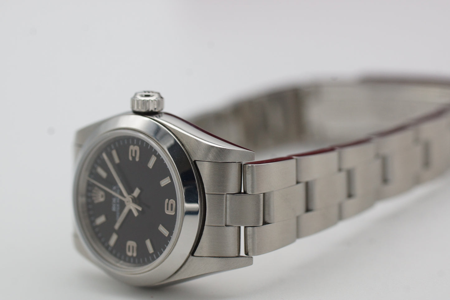 Rolex Lady Oyster Perpetual 76080 Schwarz Full-Set 2006