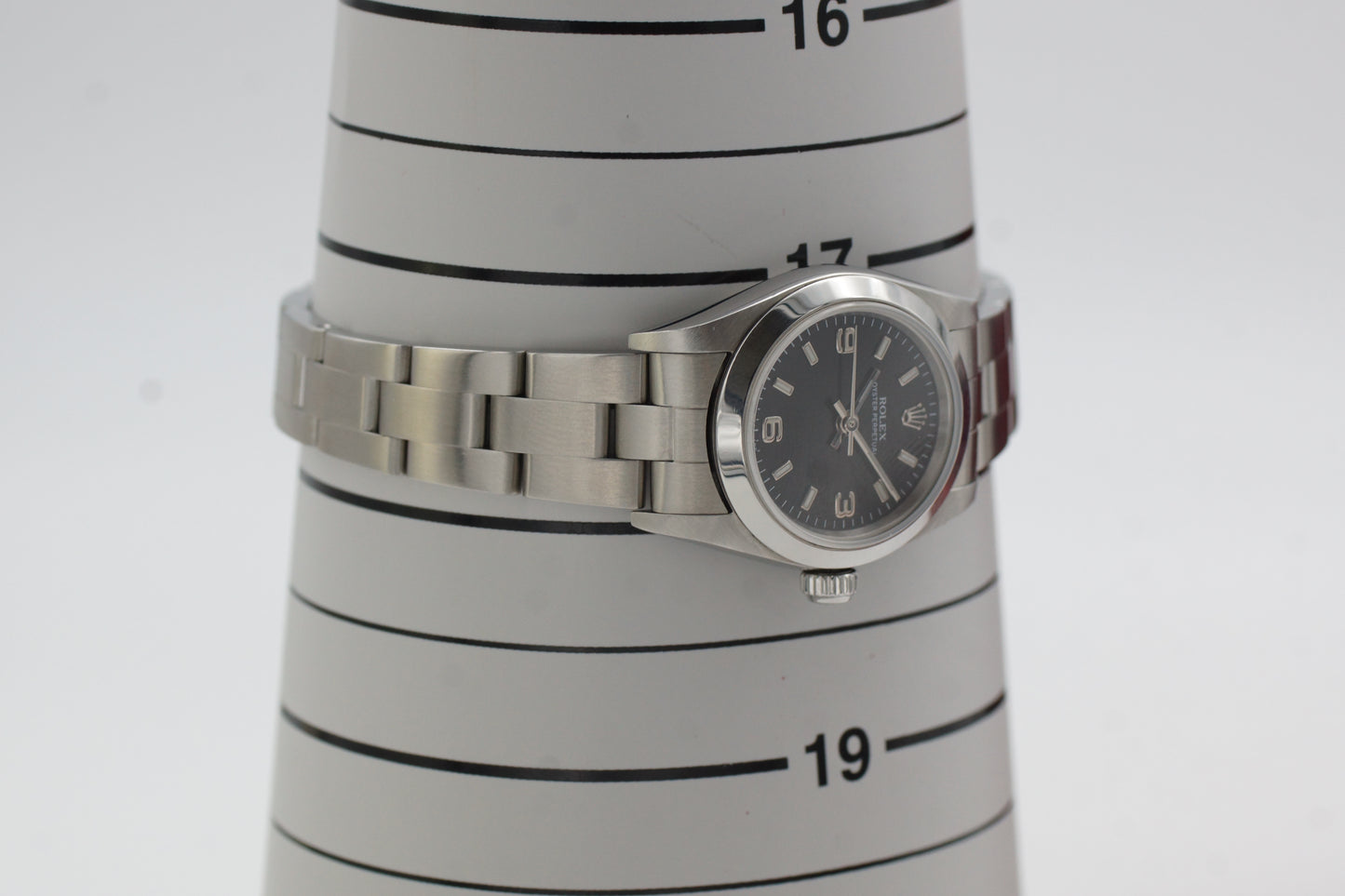 Rolex Lady Oyster Perpetual 76080 Schwarz Full-Set 2006