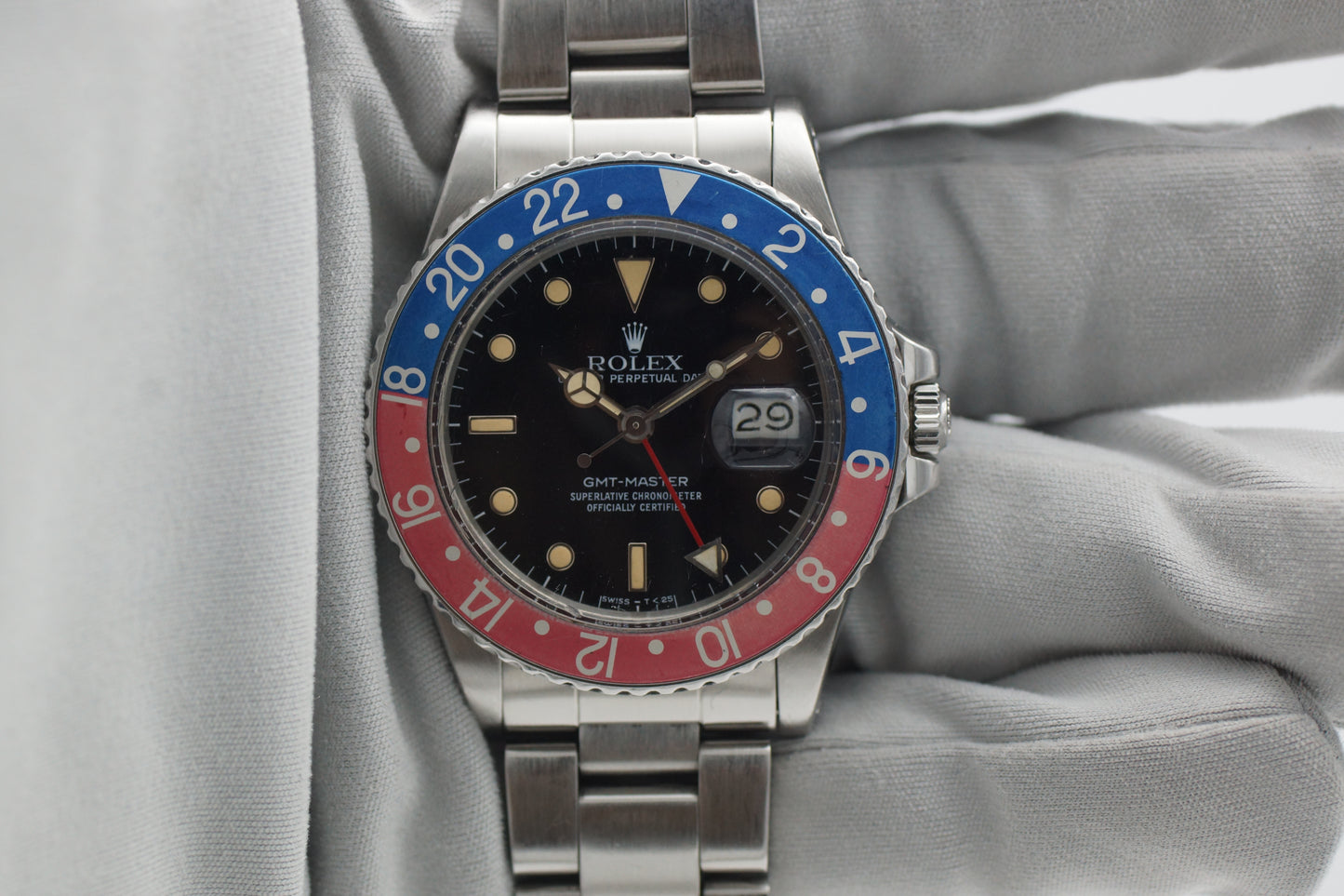 Rolex GMT-Master Pepsi 16750 Schwarz Box 1985