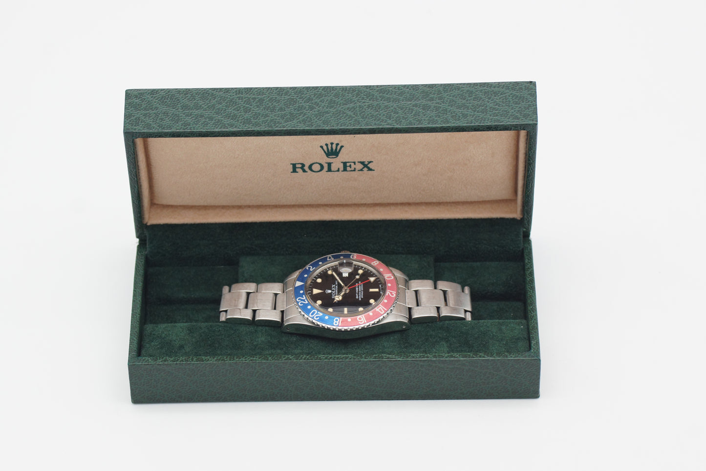 Rolex GMT-Master Pepsi 16750 Schwarz Box 1985