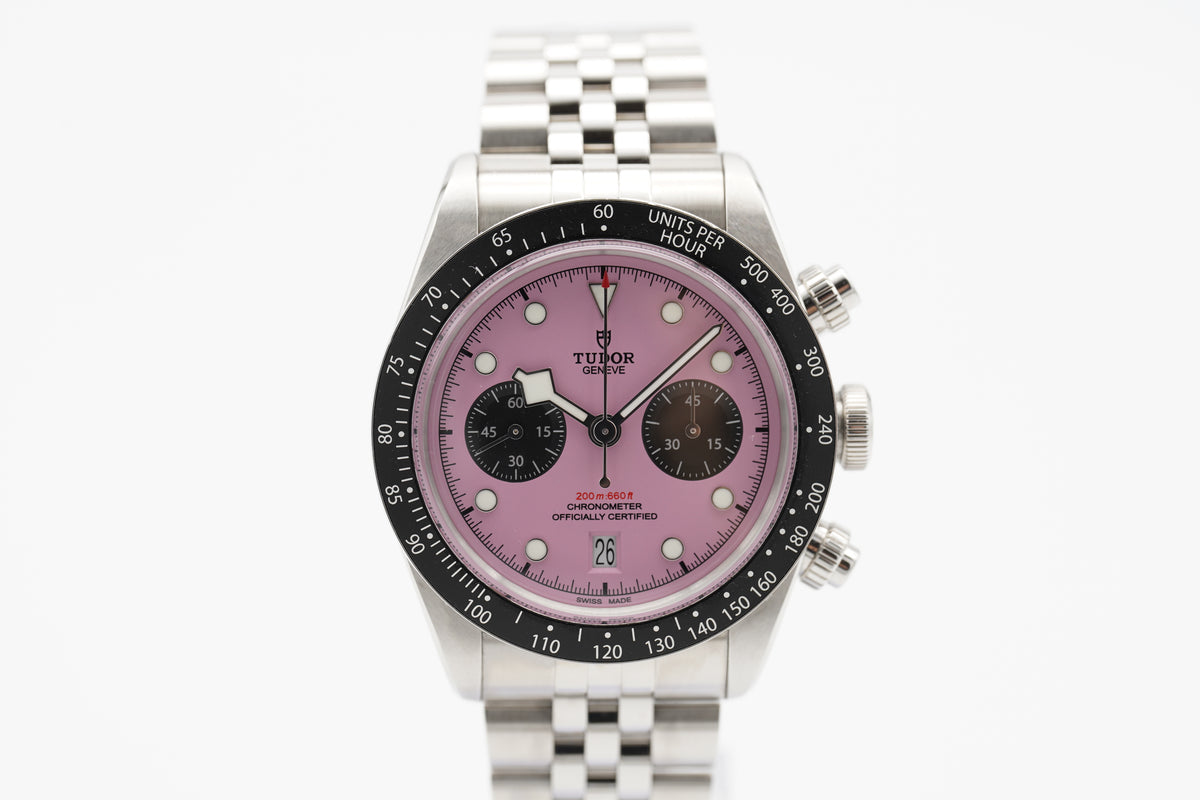 Tudor Black Bay Chrono 79360N Inter Miami Pink Full-Set 2025