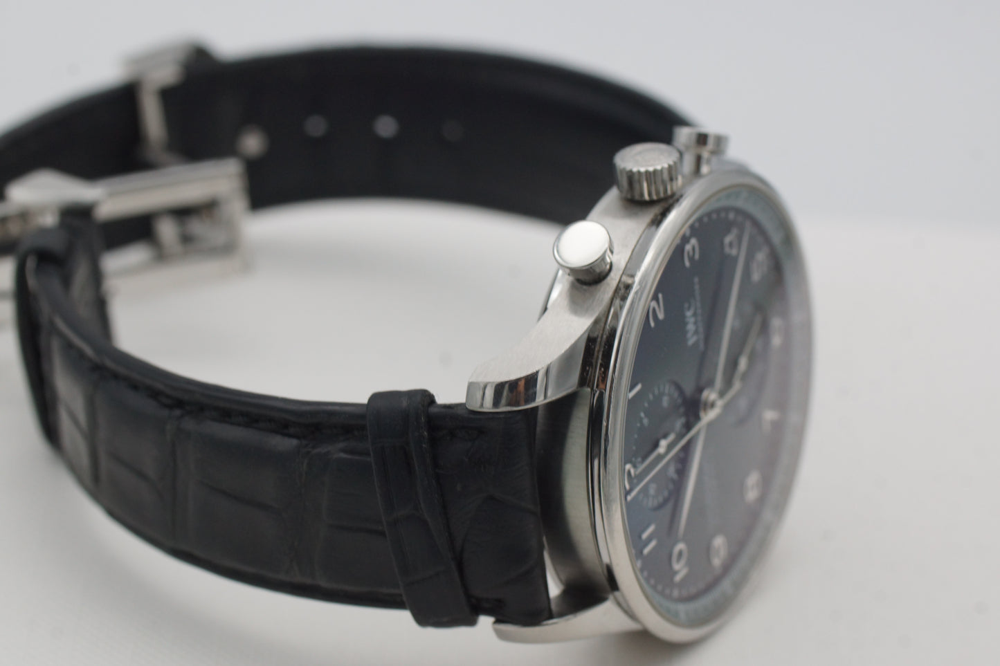 IWC Portugieser Chronograph IW371615 Grün Automatik Full-Set 2020