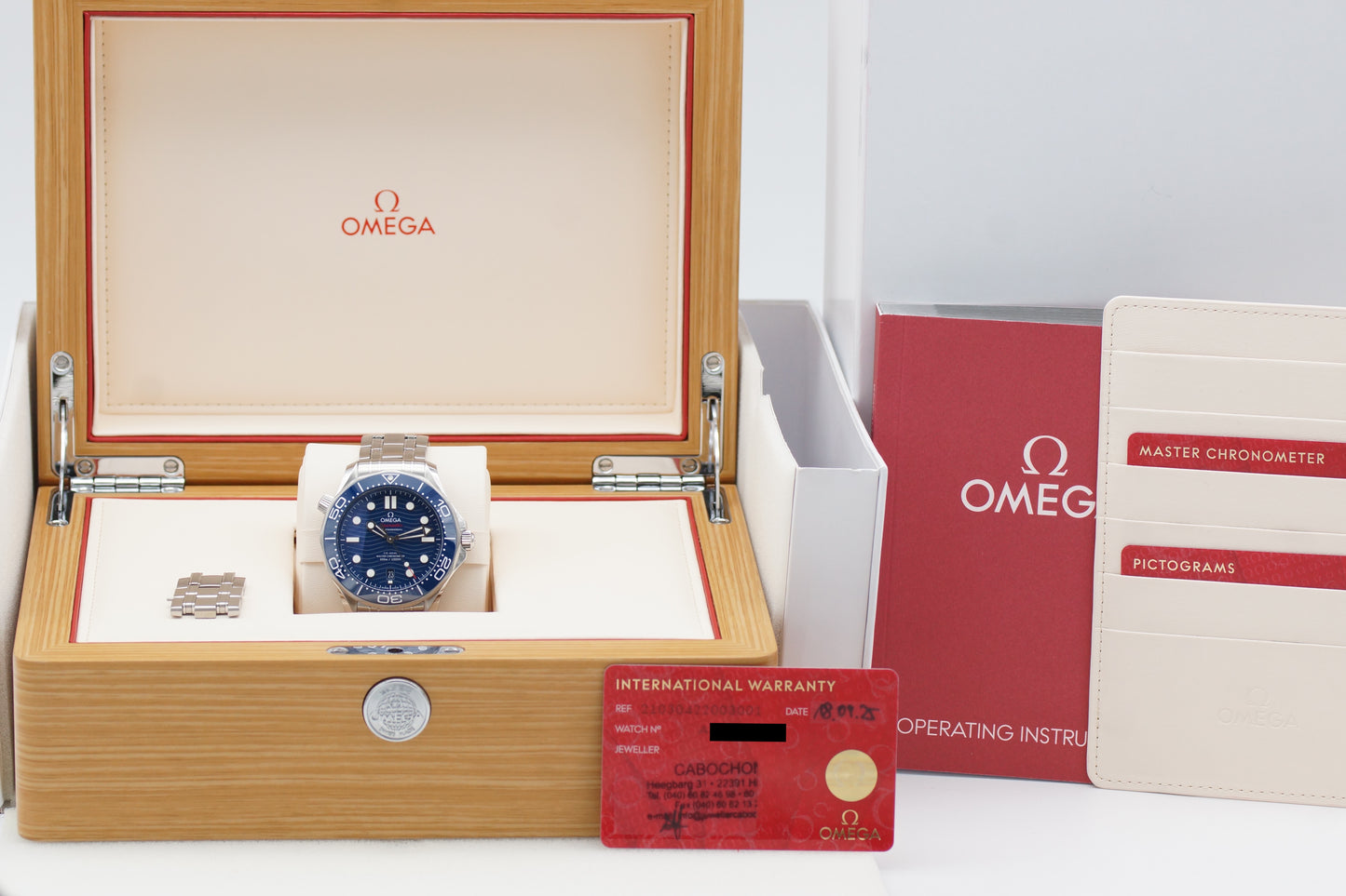 Omega Seamaster Diver 300M 210.30.42.20.03.001 Blau Full-Set 2025