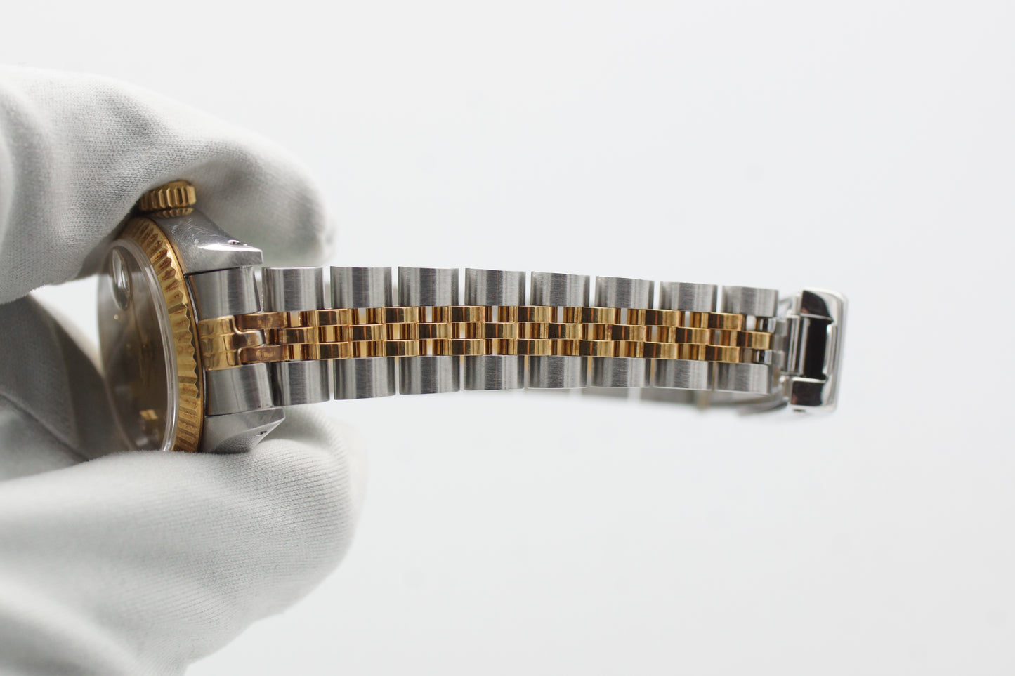 Rolex Lady-Datejust 26 Bicolor 69173G Diamantblatt Papiere 1994