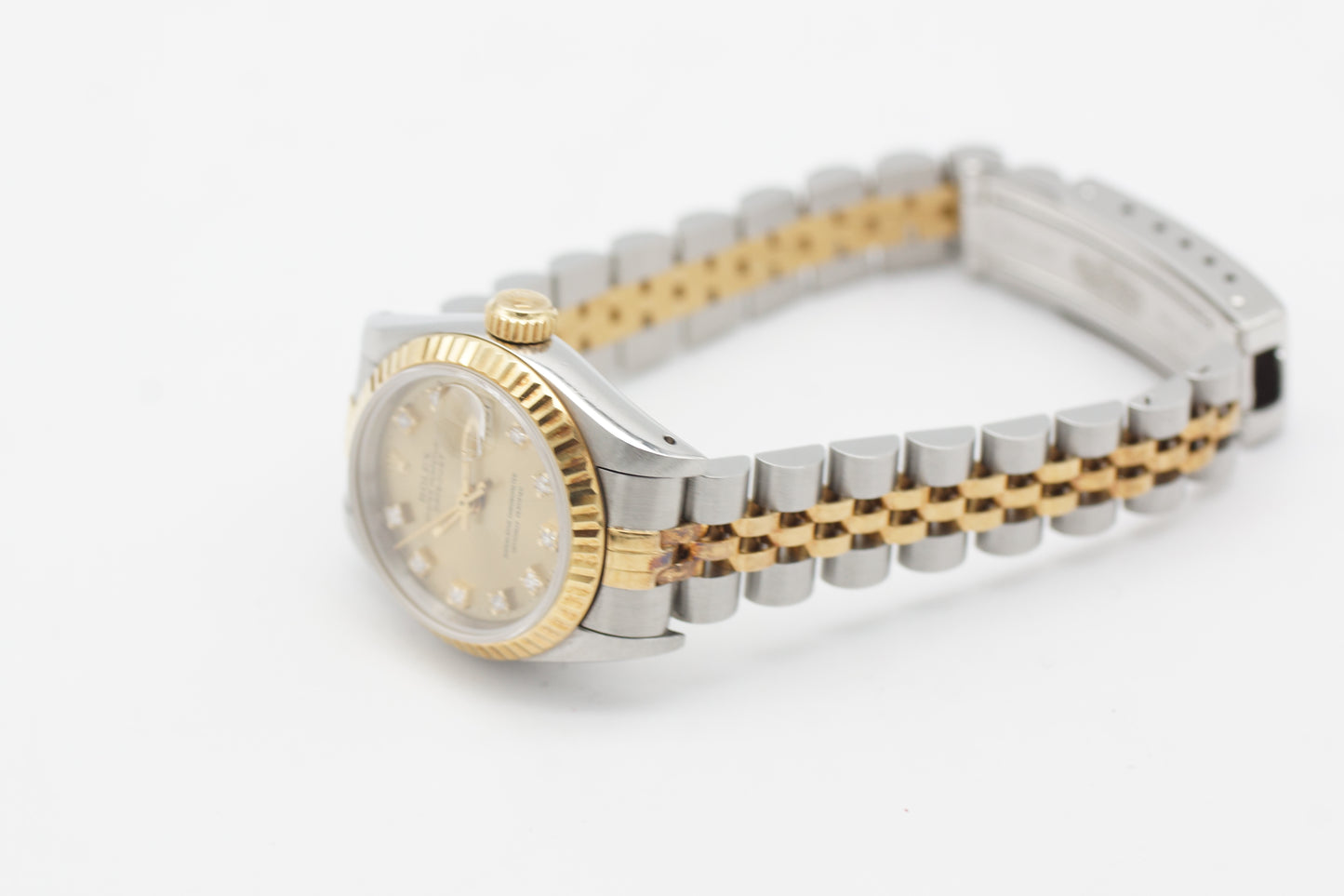 Rolex Lady-Datejust 26 Bicolor 69173G Diamantblatt Papiere 1994