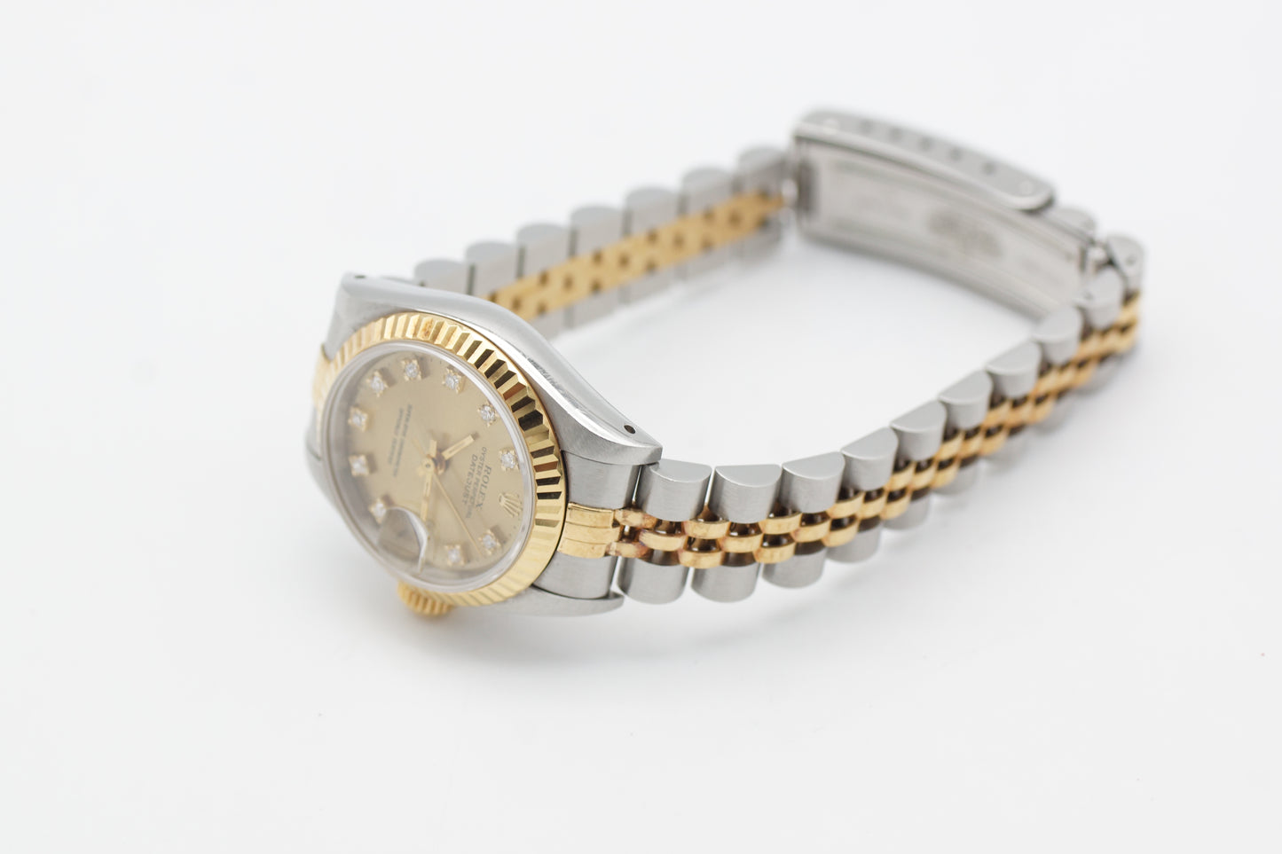 Rolex Lady-Datejust 26 Bicolor 69173G Diamantblatt Papiere 1994