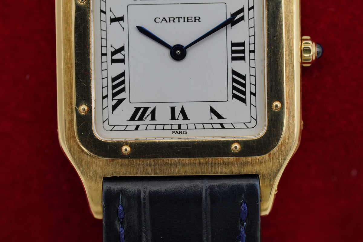 Cartier Santos Dumont 'Extra Plate' 18k Paris Dial 96054 Service 2026