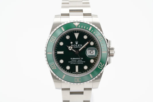 Rolex Submariner Date Hulk 116610LV Mk3 Grün Full-Set 2019 (LC100)