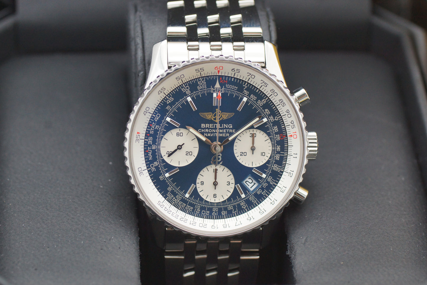 Breitling Navitimer 42 A23322 Blau Box/Booklets 2006