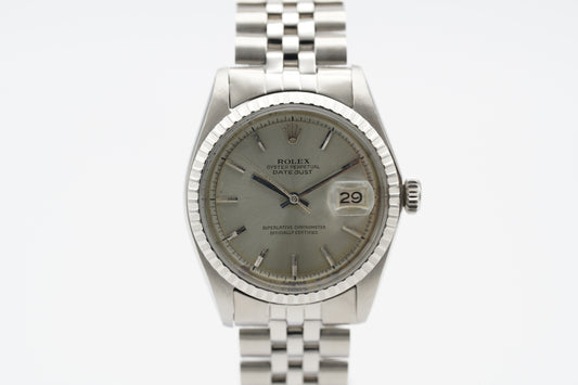 Rolex Datejust 36 Jubilee Grau 1601 Etui 1968