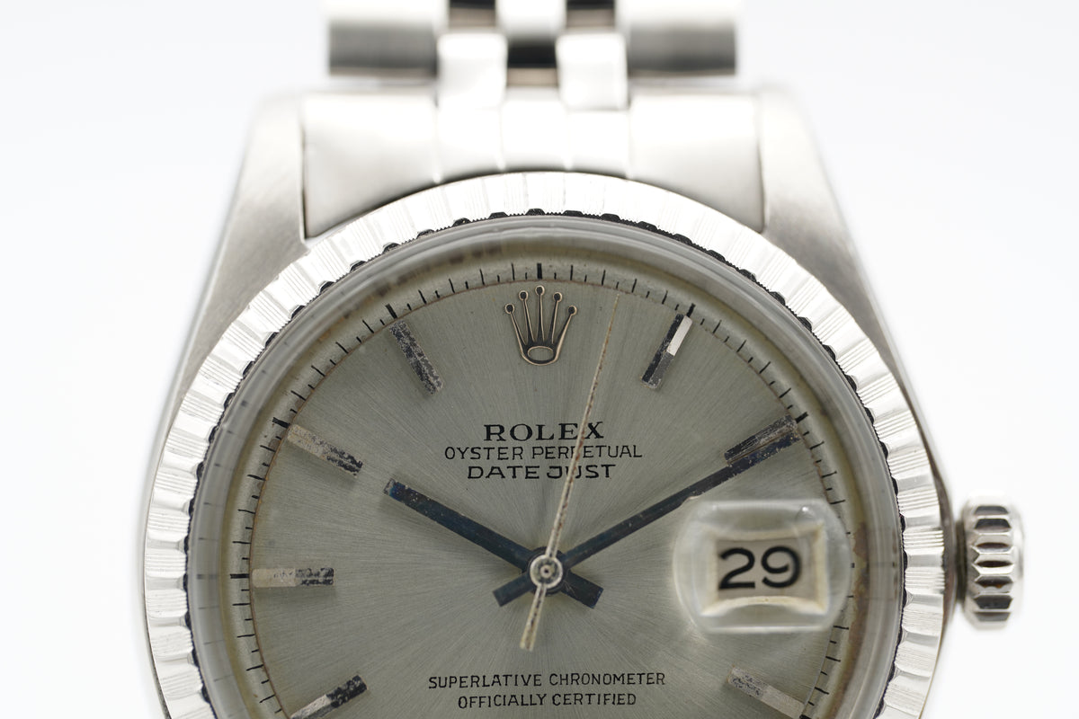 Rolex Datejust 36 Jubilee Grau 1601 Etui 1968