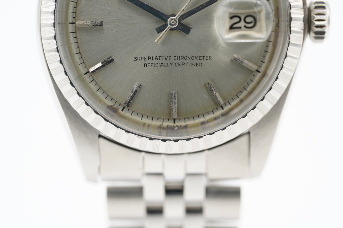 Rolex Datejust 36 Jubilee Grau 1601 Etui 1968
