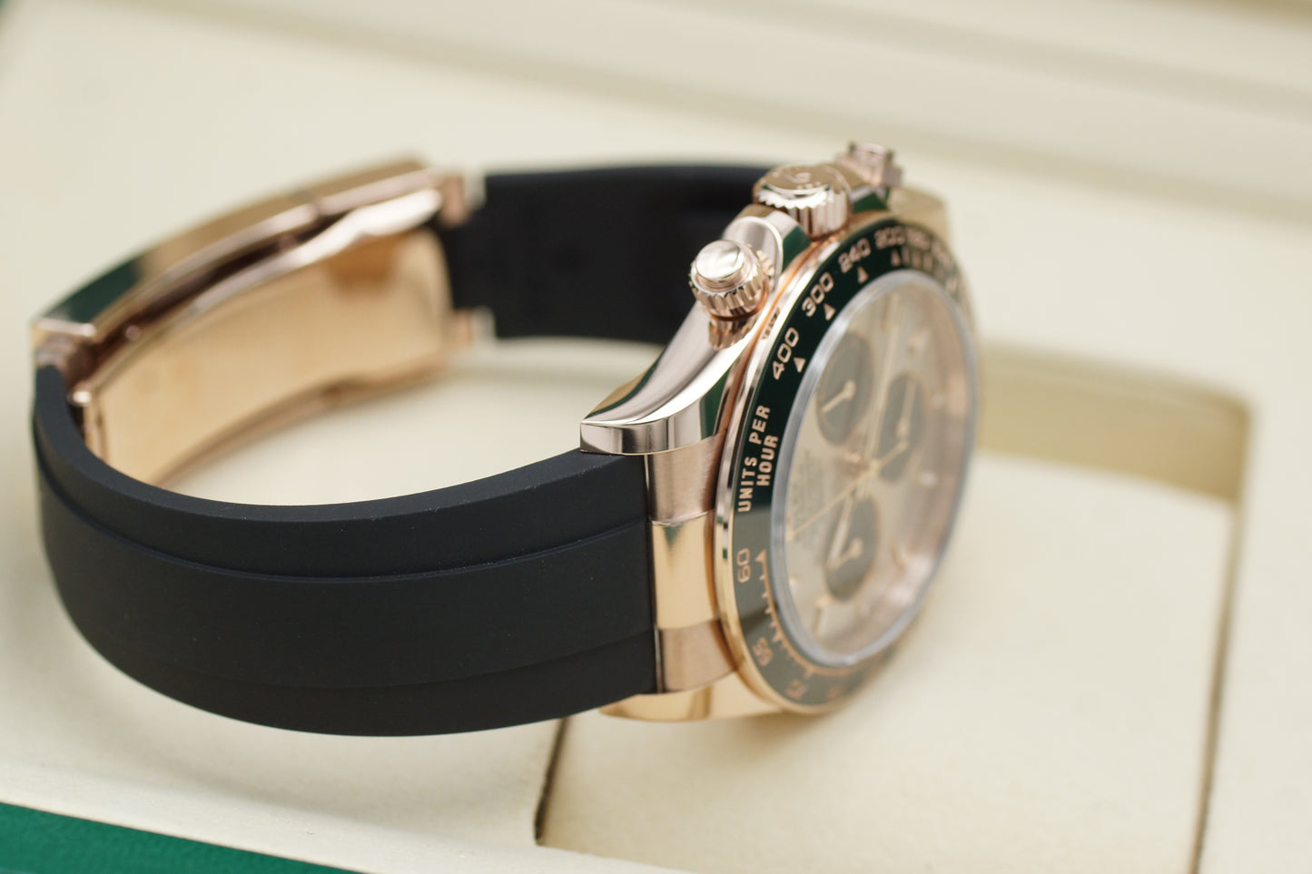 Rolex Daytona Sundust 126515LN 18k Rosegold Oysterflex Full-Set 2025