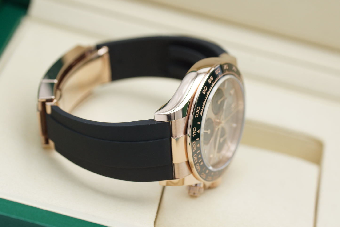 Rolex Daytona Sundust 126515LN 18k Rosegold Oysterflex Full-Set 2025