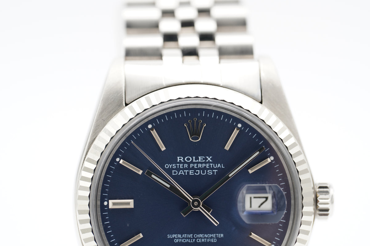 Rolex Datejust 36 16014 Blau 1982