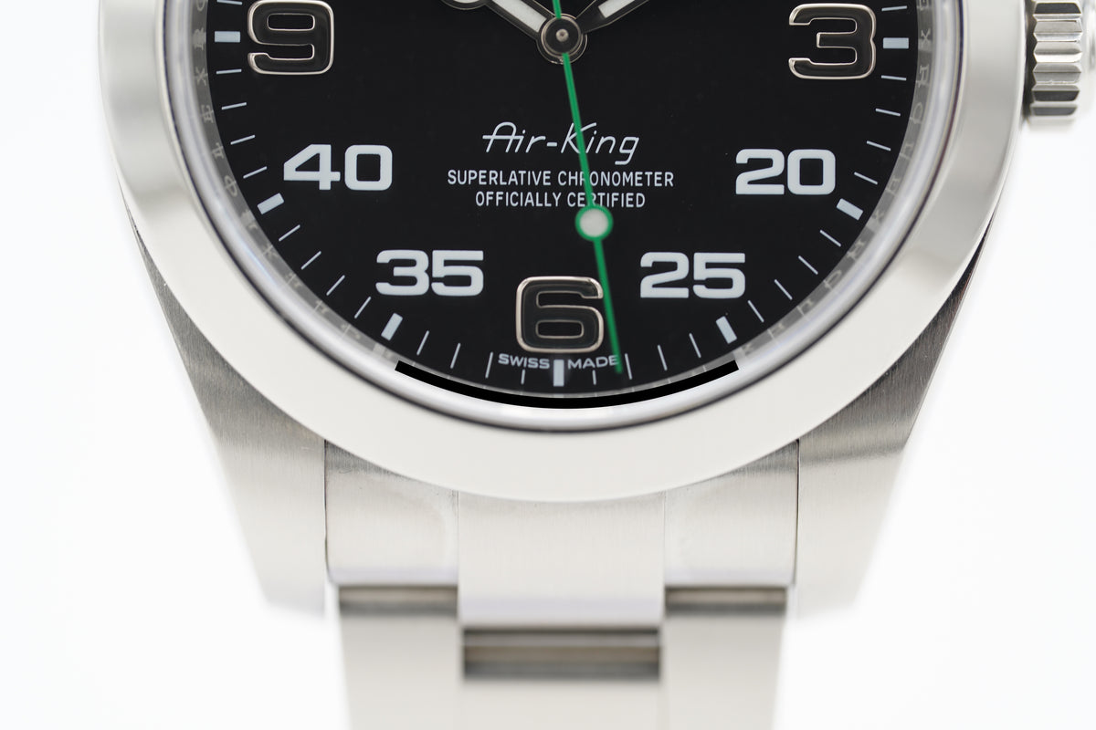 Rolex Air-King 116900 40mm Schwarz Full-Set 2017 LC100