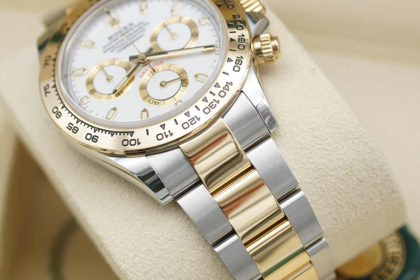 Rolex Cosmograph Daytona Weiß 116503 Stahl/Gold Full-Set 2021