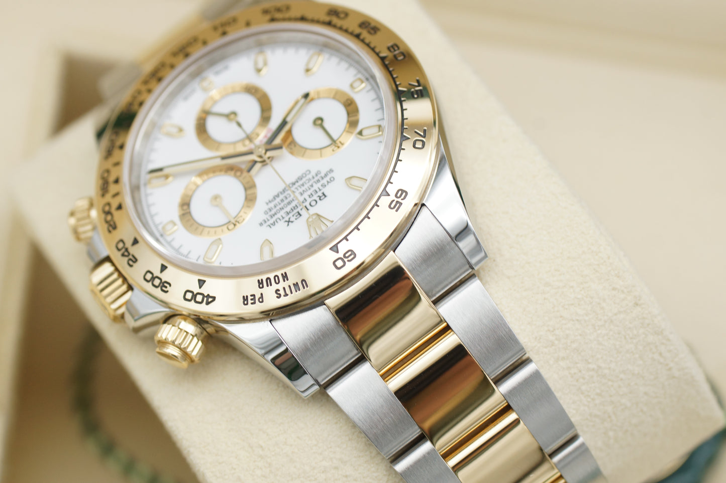 Rolex Cosmograph Daytona Weiß 116503 Stahl/Gold Full-Set 2021